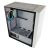 LC-Power Gaming 802W fehér PC ház belső szögletes nézet