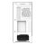 Hátsó nézet a Zalman P40 Prism Plus White Midi Tower PC házról