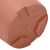 vidaXL Kerek Virágcserép 6 pcs Tégla Vörös Ø 19 x 16 cm Műanyag 155971452