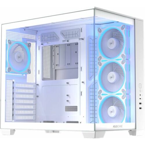 ASUS A32 PLUS ARGB Midi Torony Számítógépház + 4db 120mm ventilátor - Fehér 174182295 - Számítógépház