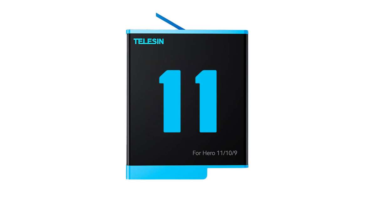 Telesin – Batterie 1750 Mah Pour Gopro Hero 11 10 9, 3