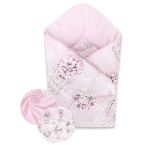 Baby Shop pólyatakaró 75x75cm - rózsaszín virágos nyuszi 43725660 Pólya és huzat