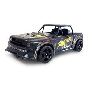 Drift sportkocsi "Panther" 1/16 2,4GHz RTR, czarny i żółty samochód driftowy z logo Panther - Pojazd zdalnie sterowany