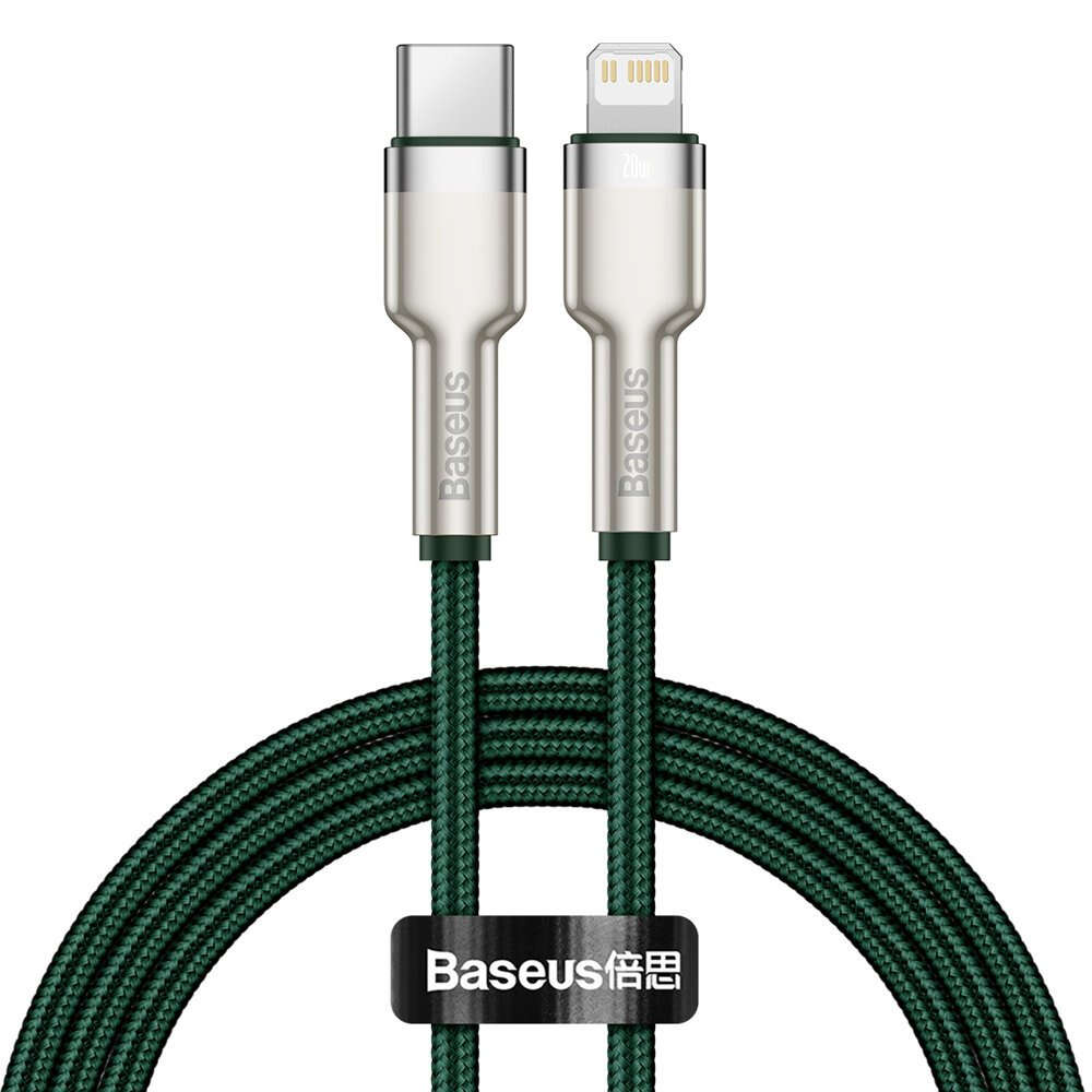 Baseus Cafule USB-C - Lightning kábel PD 20W 2m (CATLJK-B06) #zöld