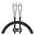 Kabel Baseus Cafule Series Metal USB-C do Lightning zwinięty z paskiem na rzep