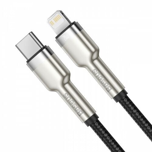 Kabel Baseus Cafule Series USB-C do Lightning, 20W, Czarny