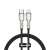 Kabel Baseus Cafule Series Metal USB-C do Lightning zwinięty z paskiem na rzep