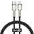 Kabel Baseus Cafule Series Metal USB-C - Lightning, szybkie ładowanie PD 20W, 25 cm, czarny