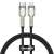 Kabel Baseus Cafule Series Metal USB-C - Lightning, szybkie ładowanie PD 20W, 25 cm, czarny