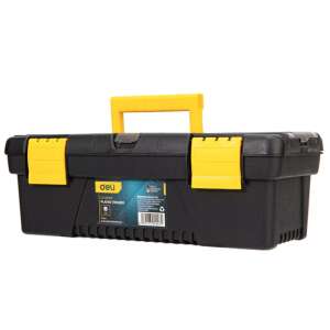 Deli Tools EDL432412 szerszámosláda Szerszámdoboz Műanyag Fekete, Sárga 43807029 Szerszámos láda és táska