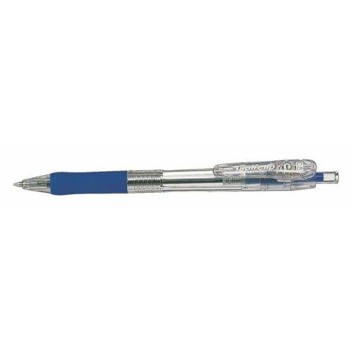 Golyóstoll, 0,21 mm, nyomógombos, ZEBRA "Tapli Clip ECO", kék 152114022 - Zebra