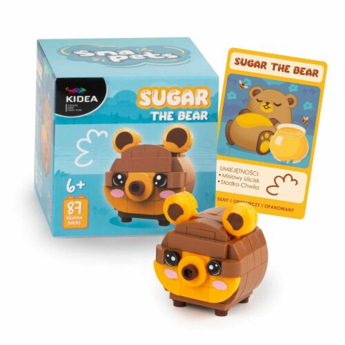 Snapets építőkocka készlet, Sugar, a maci 152118322 - Kreatív és építő játék