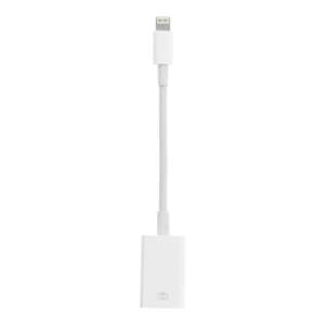 Biały adapter Lightning do kamery USB - Konwerter błyskawic