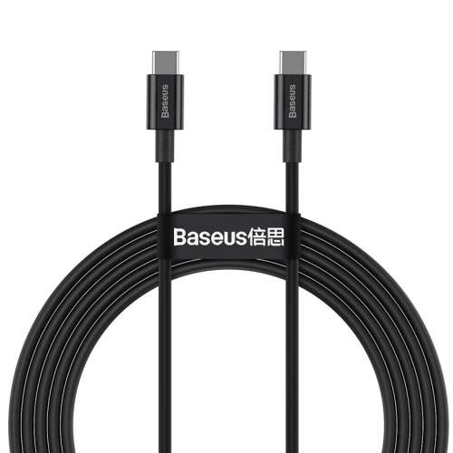 Baseus Superior Serie USB-C auf USB-C 100W Kabel, Schwarz