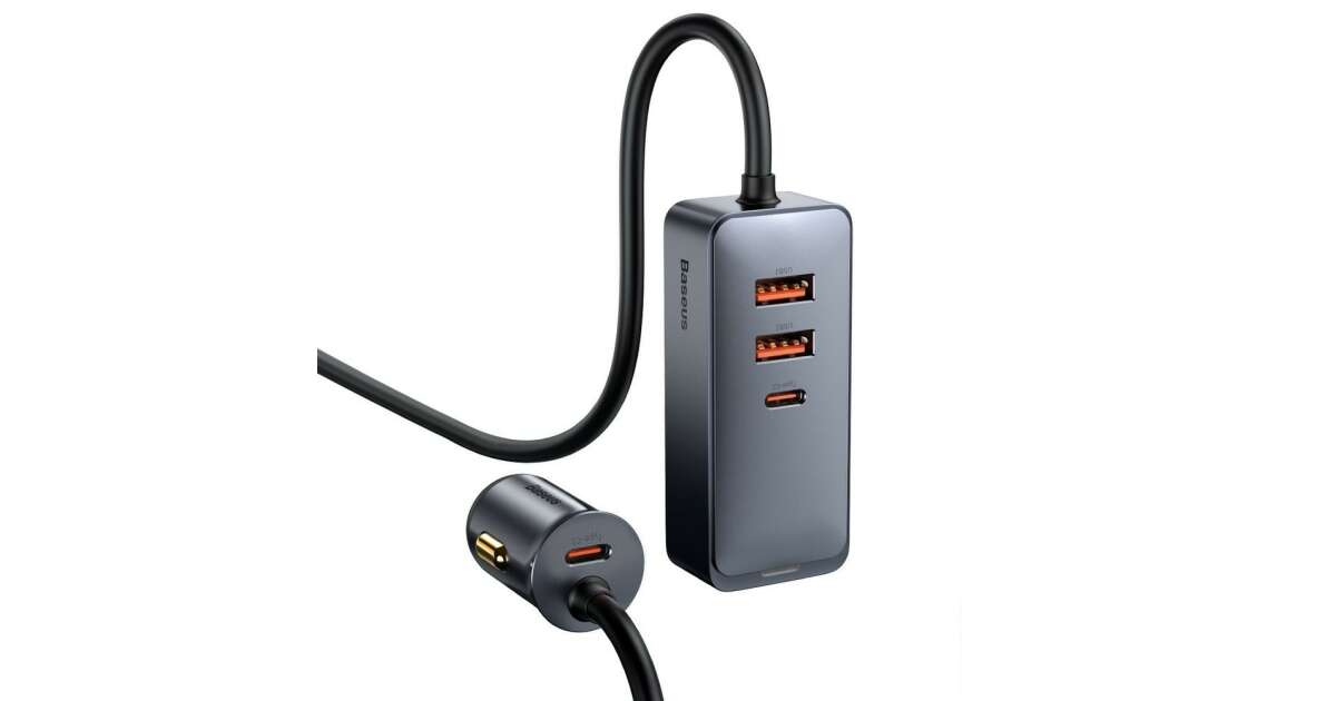 Incarcator retea USB Baseus Share Together, Quick Charge, 120W, 2x USB - 2x USB Type C, Gri CCBT-A0G (CCBT-A0G) 43727817