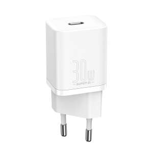 Baseus Super Si 30W USB-C gyors töltő, fehér - Baseus