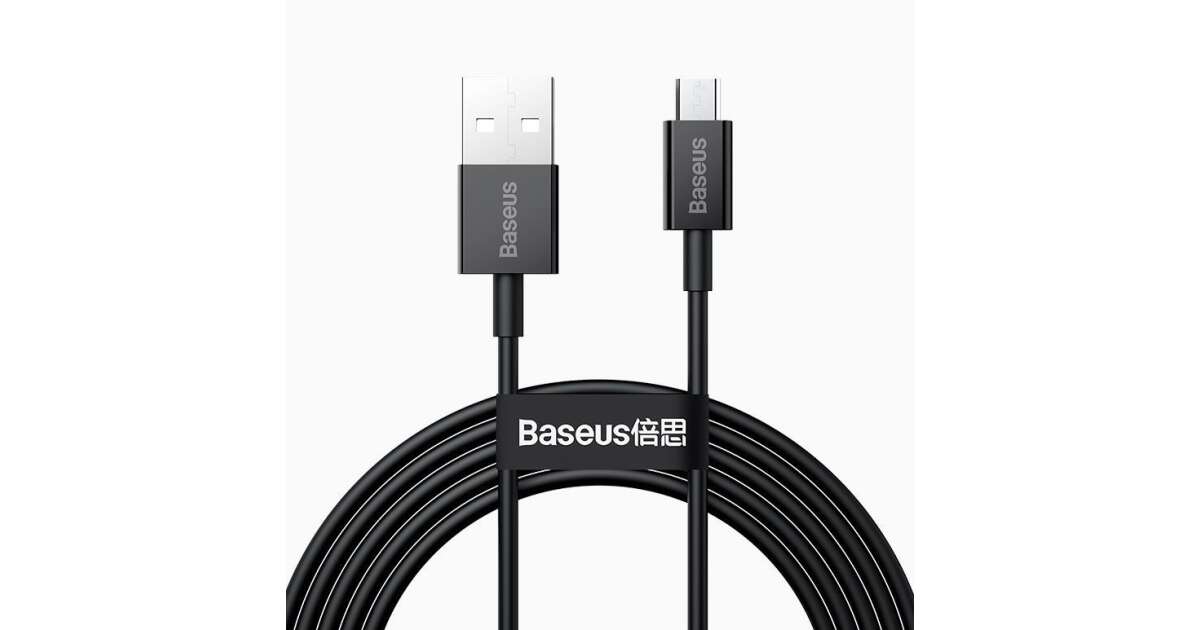 Baseus CAMYS-01 mobile phone cable Black 1 m USB A Micro-USB B