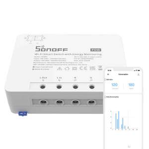 Prepínač Sonoff Smart WiFi POWR3 s vysokým výkonom