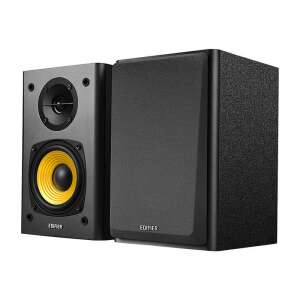 Edifier R1000T4 2.0 Bookshelf Speakers, Black, Angled View - Speaker
