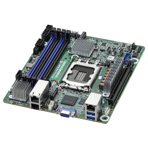 Asrock EC266D4ID-2T/X550 mini ITX alaplap szög nézet - Számítógép
