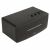 Edifier D12 Bluetooth speaker, black, angled view