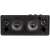 Edifier D12 Bluetooth speaker, black, front view, showing speakers