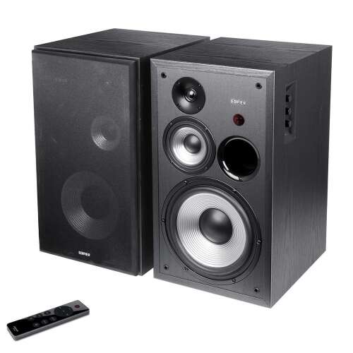 Edifier R2850DB 2.0 високоговорители, черен, преден изглед