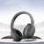 Edifier W820NB Wireless Noise Cancelling Headphones in Gray, side view