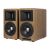 Edifier Airpulse A80 bookshelf speakers, brown wood finish