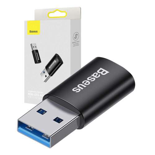 Baseus Ingenuity USB-A na USB-C OTG adaptér (čierny)