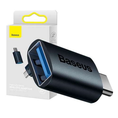Adaptér Baseus Ingenuity USB-C na USB-A OTG (modrý)