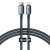 Cablu de încărcare și date USB Type-C, Lightning, 120 cm, 20W, încărcare rapidă, PD, model cu șireturi, Baseus Crystal Shine, CAJY000201, negru 138448555