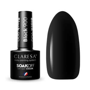 Claresa Black 900 Gel Polish, schwarzer Nagellack, Soak-Off Gel Polish, UV LED Gel Polish - Claresa