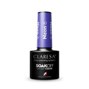 Claresa Neon 06 Soak Off UV/LED Gel Polish, einfaches Lackiersystem, entworfen in Frankreich - Gel-Lack