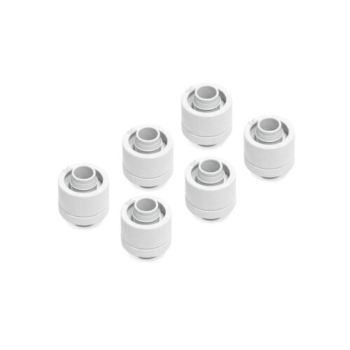 Hat darab Alphacool Eiszapfen 16/10mm G1/4" fehér csatlakozó vízhűtéshez - Alphacool
