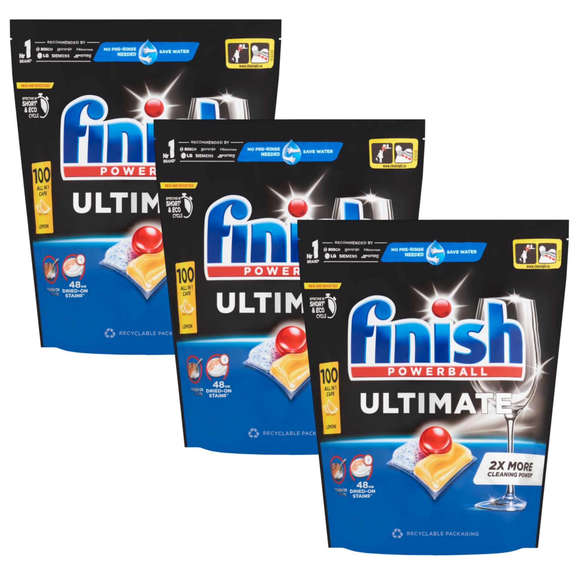 E-shop Finish Ultimate All in 1 Lemon Kapsuly do Umývačky riadu 3x100ks...