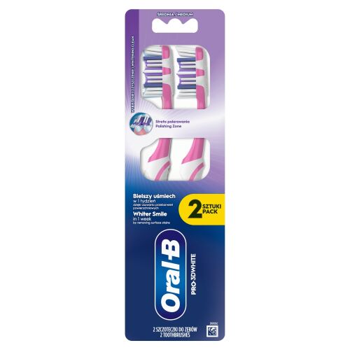 Oral-B Pro-3DWhite Fogkefe 2db 152176230 - Fogkefe