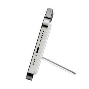 Baseus Foldable Phone Stand, White, Adjustable Angle - Electronic