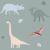 Dinoszaurusz minta Zopa termoszhoz, dinoszaurusz design, dino nyomat