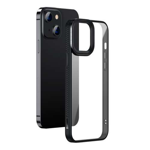 Baseus Crystal átlátszó tok iPhone 13 készülékhez #fekete 43741596