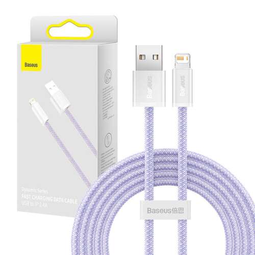 USB-kábel a Lightning Baseus Dynamic, 2,4A, 2m (Violet) 62153494