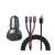 Zestaw ładowarki samochodowej Baseus z wyświetlaczem 24W + kabel USB 3w1 Baseus Three Primary Colors. 1,2 m 43919530