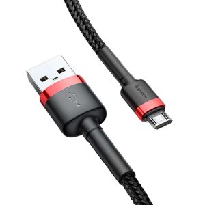 Kabel Baseus Cafule, Micro USB, 2A, 3m, czarno-czerwony