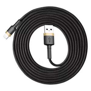 Baseus Cafule Cablu USB Lightning 1.5A 2m (KBCAL24A1GDBK) #gold-black 49859111 Cabluri de date