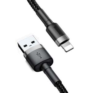 Baseus Cafule Lightning kabel, USB na Lightning konektor, sivo-crni pleteni kabel - Baseus Lightning kabel
