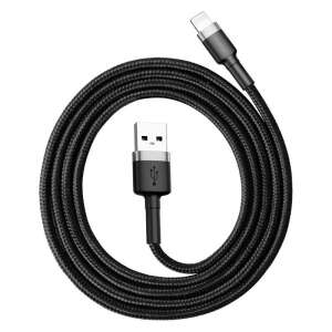Baseus Cafule Cablu Lightning 2,4A 1m (CALKLF-BG1) #grey-black 43742679 Cabluri de date