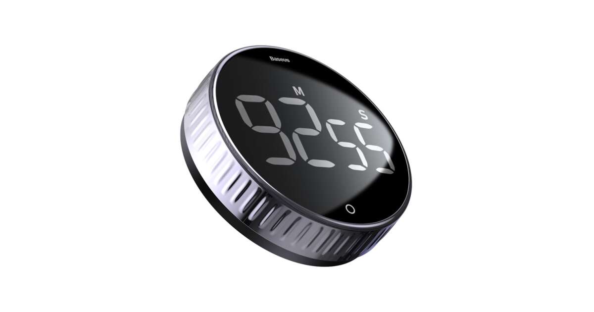 Baseus Heyo Rotation Countdown Timer Pro Dark Grey