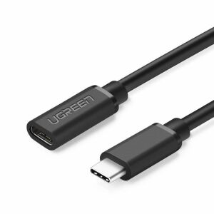 Ugreen Schwarzes USB-C zu USB-C Kabel Nahaufnahme - Ugreen