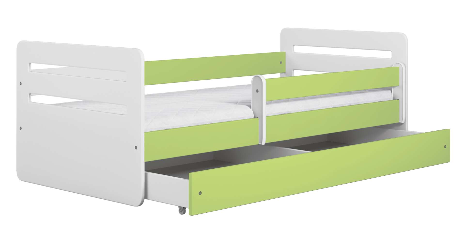 Kocot Kids Tomi Ifjúsági ágy ágyneműtartóval - zöld - Többféle méretben