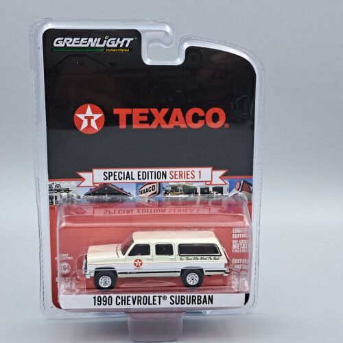 Greenlight 1990 Chevrolet Suburban 1:64 Texaco Diecast Modellautó - GreenLight